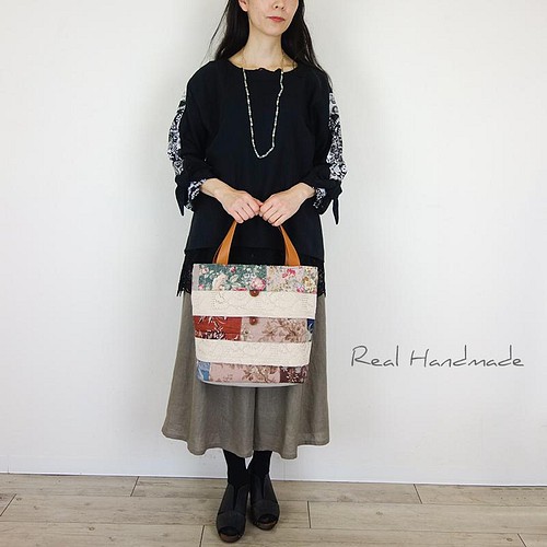 リネンパッチワーク薔薇トーションレースBAG www.cleanlineapp.com