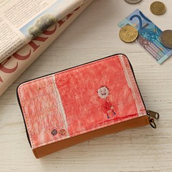 ミニ財布　にこにこ　✶ コインパスケース ピンク 春財布 ✶ 1枚目の画像