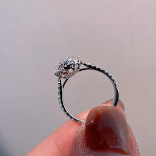 天然ダイヤモンドリング0.65ct k18 指輪・リング パール大好き(購入前 