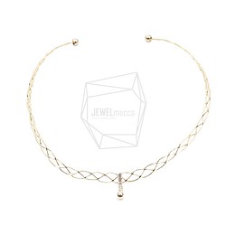 PDT-2556-G【1個入り】チョーカーのネックレス,Round Choker Collar Necklace 1枚目の画像
