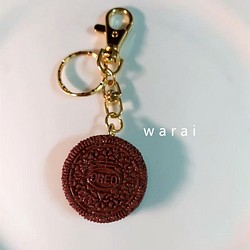 OREO巧克力餅乾鑰匙圈 鑰匙圈  餅乾 擬真食物 背景道具  禮物 第1張的照片