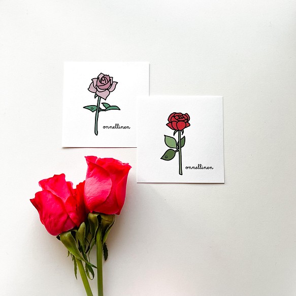 しあわせを届けるカード<春の花>バラ 1枚目の画像