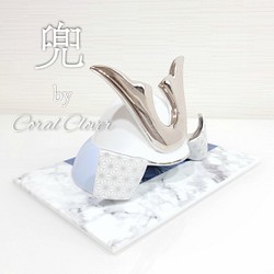 オリジナル表札【正方形】ꕥ大理石風 表札・ネームプレート Coral