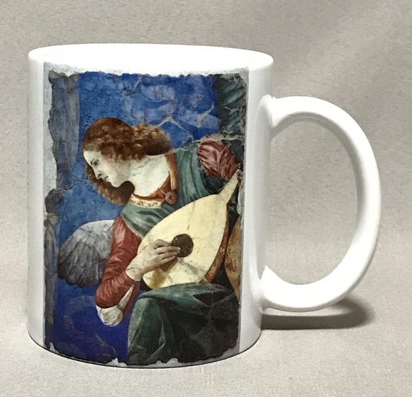 奏楽の天使　リュートを弾く天使　マグカップ　メロッツォ・ダ・フォルリ 1枚目の画像