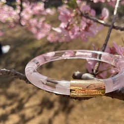 qualium 】 美桜 62mm（花 レジン ゴールド が奏でる フラワー