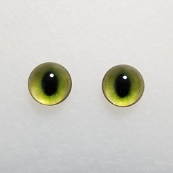 Q29　猫の瞳　１２㎜　グラスアイ　羊毛フェルト用 1枚目の画像