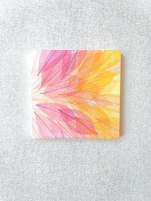 再再販 永久の幸せの花言葉を持っているゴムの木の葉のアート Flowing Radiance Pink Orange お洒落無限大 Zumba Avignon Fr