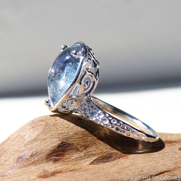 アクアマリンサンストーン リング / Aquamarine Sunstone Ring - 指輪