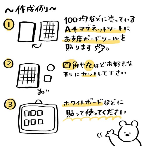 たっぷり105枚分 手書き可愛いシロクマのお支度ボード シールシート 雑貨 その他 ユユマル 通販 Creema クリーマ ハンドメイド 手作り クラフト作品の販売サイト