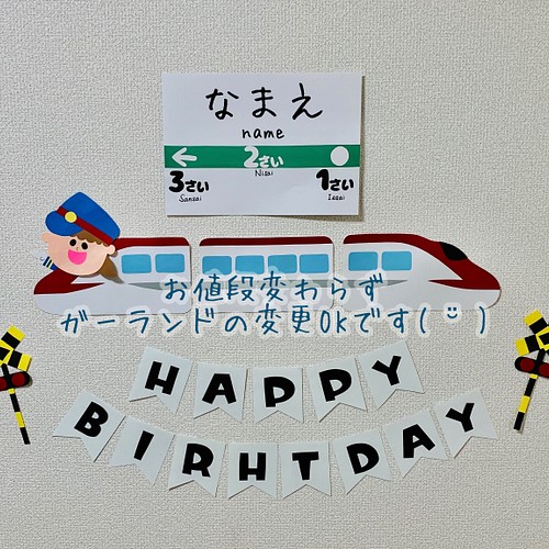 選べる顔パーツ 新幹線 こまち 誕生日 バースデー 壁面飾り 名入れあり ウォールデコ まままめ 通販 Creema クリーマ ハンドメイド 手作り クラフト作品の販売サイト