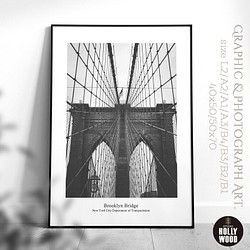 ☆インテリアフォトポスター -Brooklyn Bridge-【042】 1枚目の画像