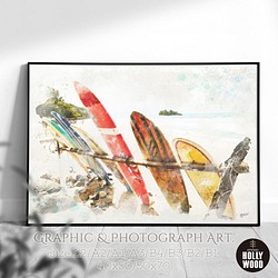 ☆インテリアアートポスター -SURF CLUB-【064】 1枚目の画像