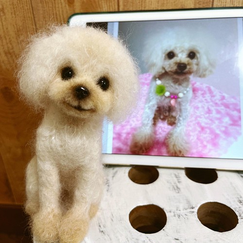 愛犬ちゃんそっくり人形(Sサイズ)オーダー作品:マイクロティーカップ