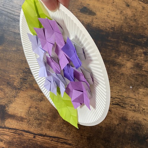 折り紙紫陽花4色 壁飾り その他アート Ruby63 通販 Creema クリーマ ハンドメイド 手作り クラフト作品の販売サイト