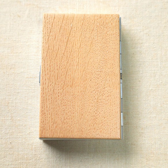 【無垢材】ナラ材のカードケース（大size） 1枚目の画像