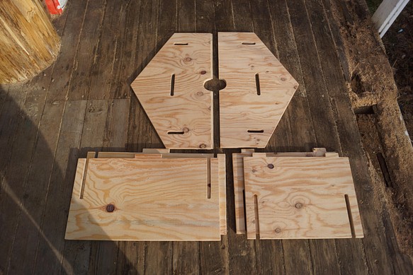 ヘキサゴンテーブル 中テーブル ローテーブル・リビングテーブル kinakoma.craft 通販｜Creema(クリーマ)