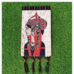 中国 バティック 民族トライバルアート ペインティング ２５x４３cm 漢民族 インテリア ルーム 装飾 #478 1枚目の画像