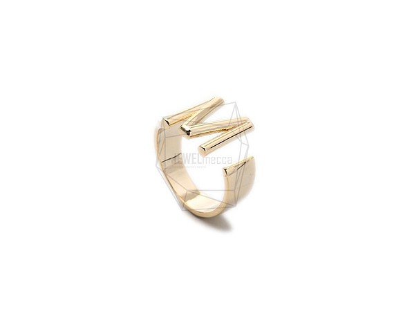 RNG-040-G [1件] Initial Ring / Initials Ring, Band Ring / 可調 第1張的照片