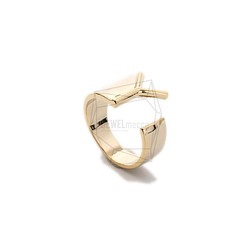 RNG-052-G [1piece] Initial Ring / Initials Ring, Band Ring / 可調 第1張的照片