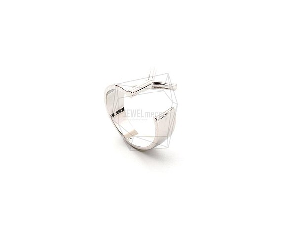 RNG-052-R [1piece] Initial Ring / Initials Ring, Band Ring / 可調 第1張的照片