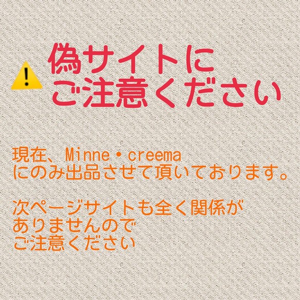 偽サイトにご注意ください⚠️