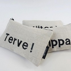 亞麻刺繡平袋（北歐芬蘭問候） 第1張的照片