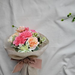 ｱｰﾄﾌﾗﾜｰ母の日♡カーネーションの花束 1枚目の画像