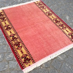 手織りトルコ絨毯 96x81cm ヴィンテージ ラグ-