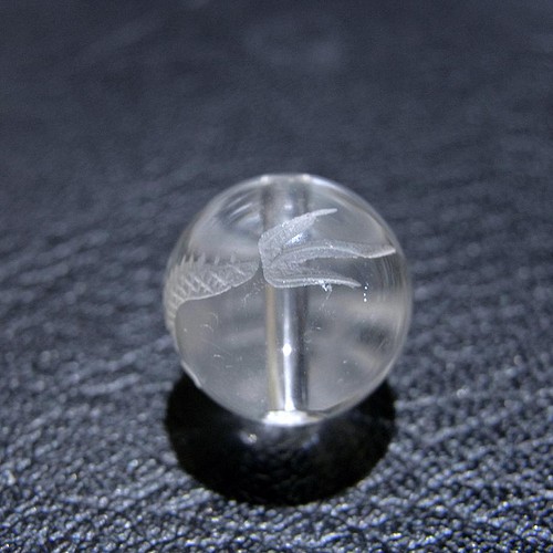 beads185] 手彫りビーズ・水晶（龍）12mm 1個 天然石 SWING-HEART 通販 