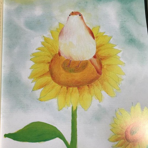ウクライナ支援】向日葵と愛と希望と ポスター 再販 イラスト Erina 