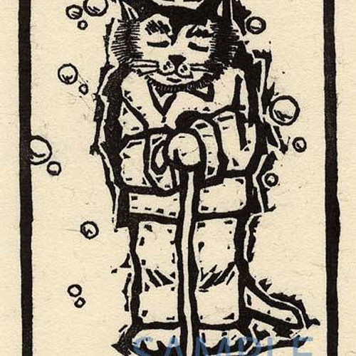 木版画「こころの杖」版画家／藤宮史のオリジナル版画 版画 黒猫堂商店