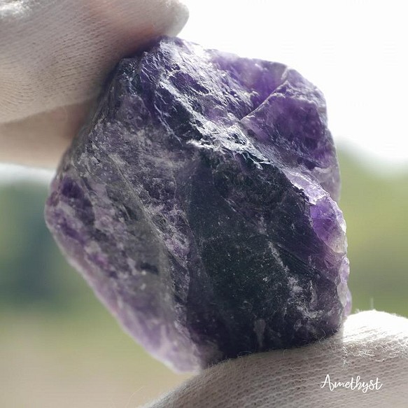 天然石アメジスト約50g(ブラジル産)約42×38×28mm原石紫水晶ラフロック