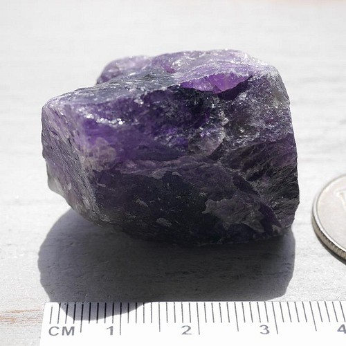 天然石アメジスト約40g(ブラジル産)約44×33×26mm原石紫水晶ラフロック 