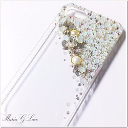 galaxys22 【mariaglace】snowflakeデコスマホケース S22Ultra SC-52C