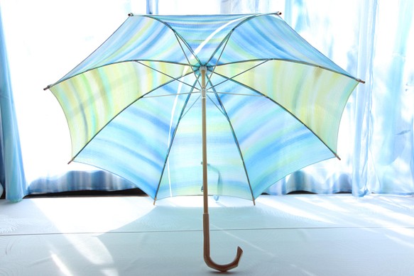 晴雨兼用日傘『空と乾杯する日』（着物にも洋服にも） 1枚目の画像