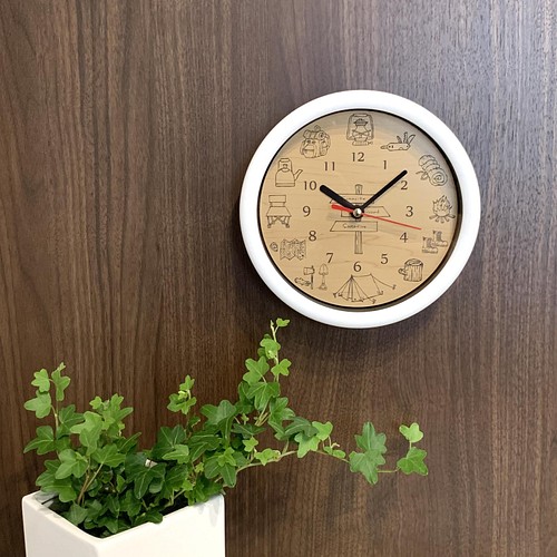 壁掛け時計キャンプデザイン アウトドアウォッチ インテリア 時計 オシャレ プレゼント Clock Wallclock 掛け時計 置き時計 レアレア0808 通販 Creema クリーマ ハンドメイド 手作り クラフト作品の販売サイト