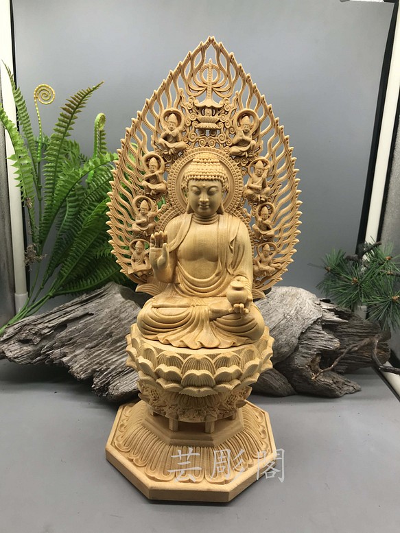 薬師如来座像 木彫仏像 極上品 供養品 仏教美術品