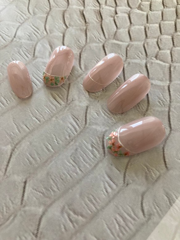 押し花ネイル 春ネイル ピンクネイル シンプルネイル ネイルチップ ネイルシール N Nail 通販 Creema クリーマ ハンドメイド 手作り クラフト作品の販売サイト