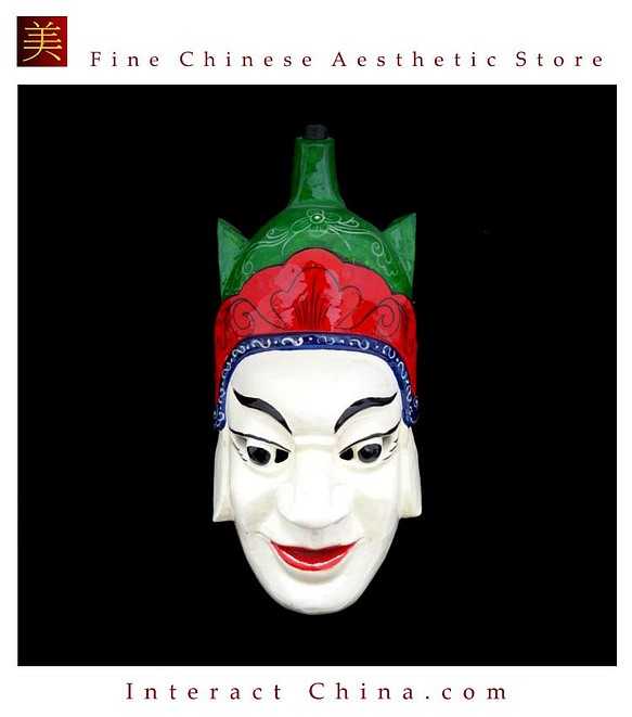 貴州漢民族 儺戯仮面 中国インテリア ウォール装飾 儀式ダンス 100%ウッド クラフト 民族アート#119 1枚目の画像