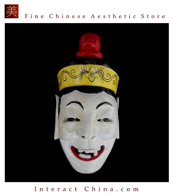 貴州漢民族 儺戯仮面 中国インテリア ウォール装飾 儀式ダンス 100%ウッド クラフト 民族アート#122 1枚目の画像