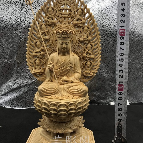地蔵王菩薩 仏教工芸品 精密細工 木彫仏像 供養品