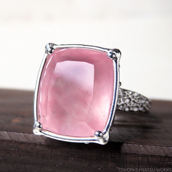 rose quartz ring (ローズクォーツ)-