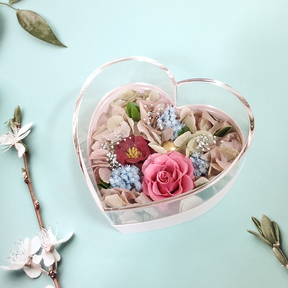 【花禮】給最愛的你淺粉小花盒（母親節禮物/告白求婚禮物） 第1張的照片