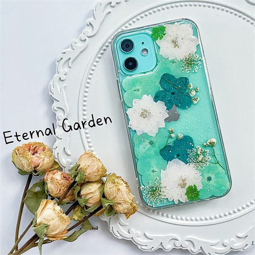 ハンドメイド押し花スマホケース(カラフルアジサイ) | legaleagle.co.nz