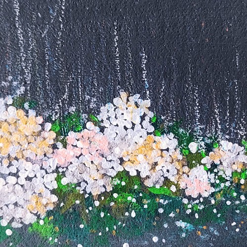 高級 特集掲載「雨に咲く紫陽花」コルクボードの原画＊アートパネル