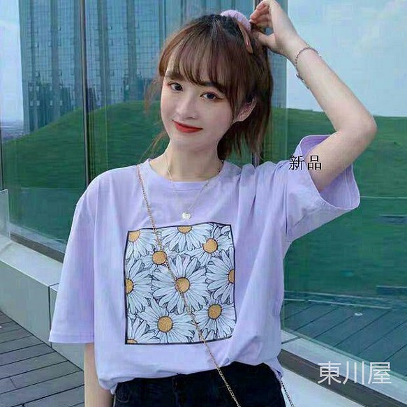 新品 春夏 半袖 Tシャツ トップス カットソー 韓国ファッション