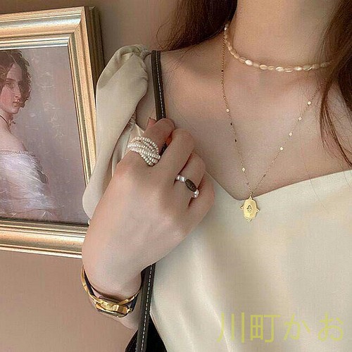 品質保証』18 K金のネックレス菱格珠ファッション鎖骨チェーン1 