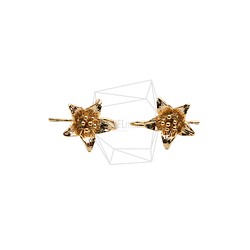 ERG-2057-G【2個入り】スターフックピアス,Star Hook Earring/Star