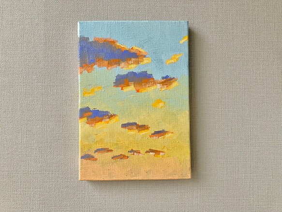 「夕焼けの空」原画 油絵 1枚目の画像