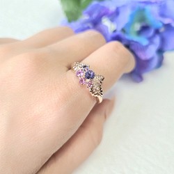 紫陽花（あじさい） 指輪・リング の人気通販｜Creema ハンドメイド 